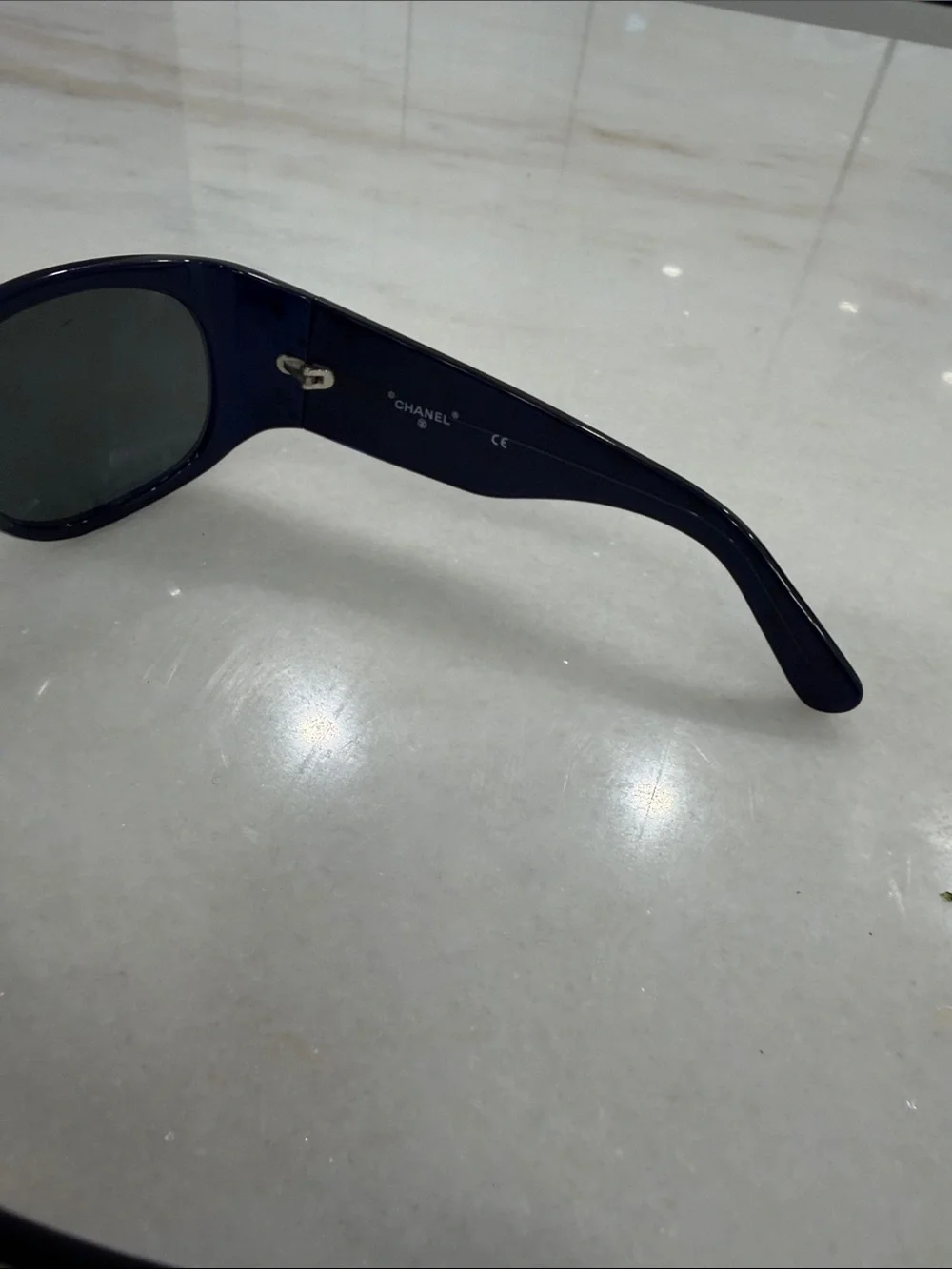 CHANEL Black Women's Sunglasses with Studded Temple Detail brand new with box